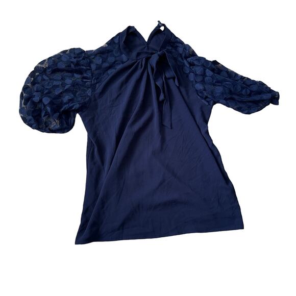 Luna Rae Tie Neck Top - Size L - Picture 1 of 2